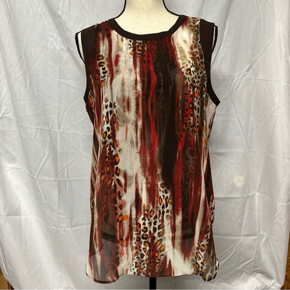 Investments Multicolor Animal Print Blouse